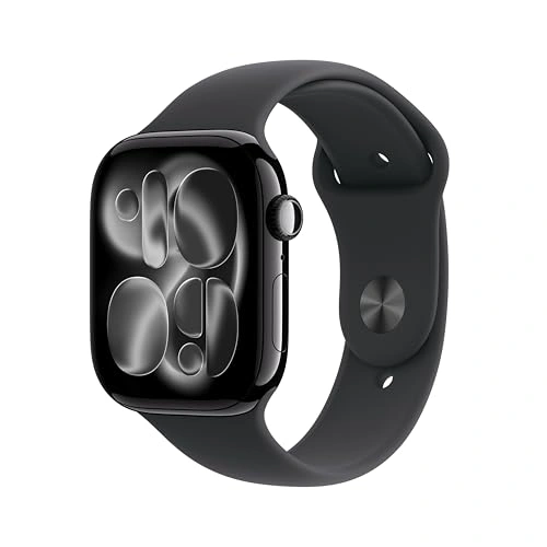 Click to view Apple Watch Series 11 GPS 46mm Smartwatch with Jet Black Aluminum Case and Black Sport Band