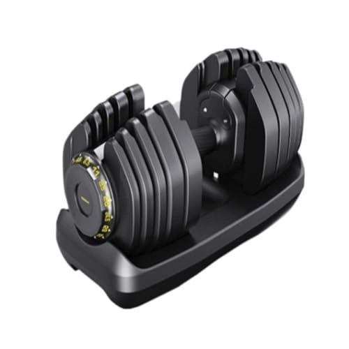 Click to view Adjustable Dumbbells with Quick 1-Second Weight Change Fitness Set Black 95lb