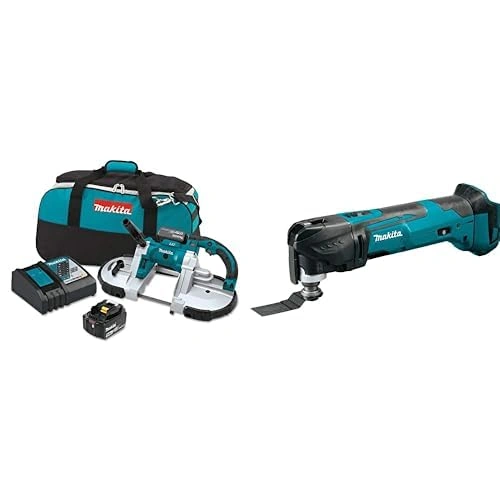 Click to view Makita XBP02TX 18V LXT Portable Band Saw Kit with Bonus XMT03Z Oscillating Multi-Tool
