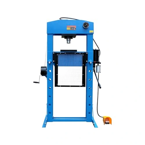 Click to view 50 Ton Capacity Hydraulic Shop Press with Fully Welded H-Frame and Dual Operation