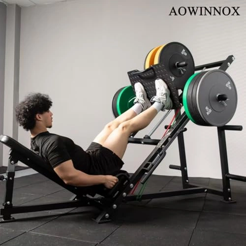 Click to view AOWINNOX 45-Degree Leg Press Machine for Quads and Calves Workout