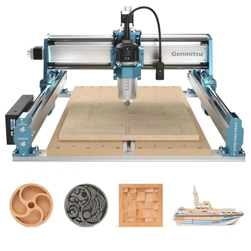 Click to view SainSmart Genmitsu 4040-PRO MAX CNC Router with 710W Trimmer and Linear Rail