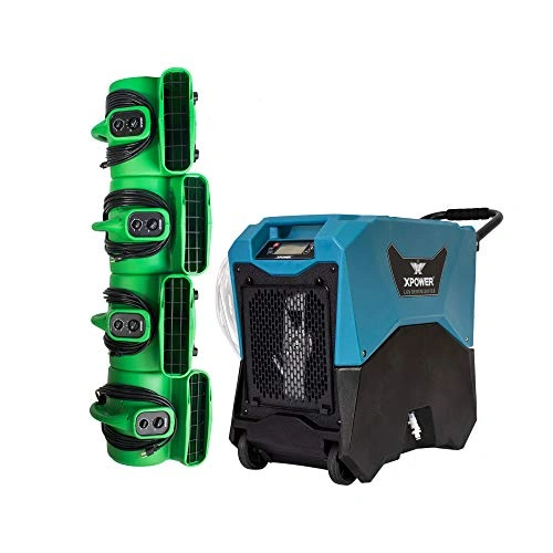 Click to view Flood Restoration Express PRO Pack II with Commercial XD-85L2 LGR Dehumidifier and Air Movers