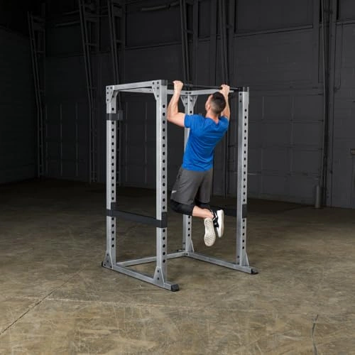 Click to view Body-Solid GPR378 Power Rack Heavy-Duty Steel Squat Cage with Safety Bars and Chin-Up Bar