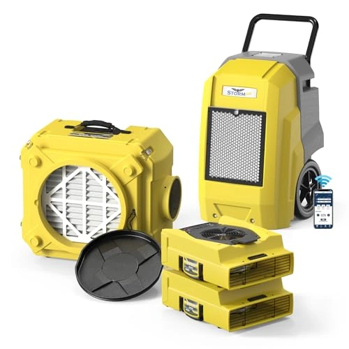 Click to view Alorair WiFi Commercial Dehumidifier with Air Movers and Air Scrubber Package