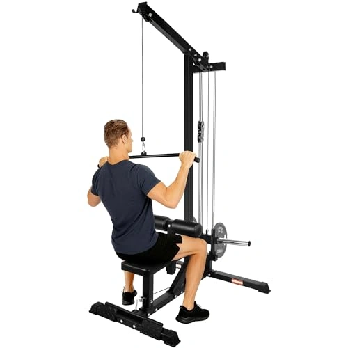 Click to view Fitvids LAT All-in-one Machine with High and Low Pulley Station for Home Gym