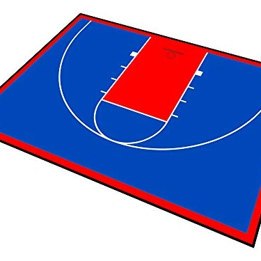 Click to view Modutile Outdoor Basketball Half Court Kit 46ft x 30ft with Lines and Edges