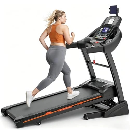 Click to view 5HP Folding Treadmill with 15% Auto Incline for Home Use