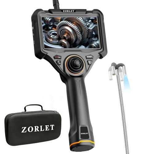 Click to view Zorlet 3.9mm 4-Way Articulating Borescope with 5-inch Screen and Flexible Cable