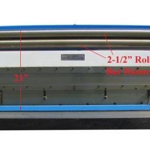 Click to view 52 x 16 Gauge Sheet Metal Shear Finger Pan Box Brake Bender Slip Roll Roller