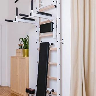 Click to view BenchK Swedish Ladder Wall Bar for Home Exercise and Physical Therapy