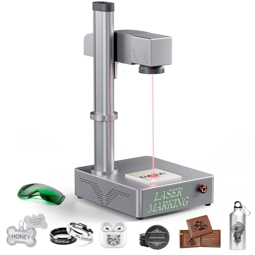 Click to view Mr. Carve S4-20W Fiber Laser Marking Machine for Metals Jewelry Plastics