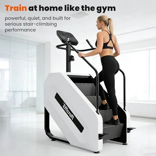Click to view EFFICRAFT Stair Stepper Machine for Home Gym with LED Screen and 15 Speed Levels