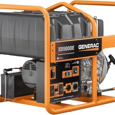Click to view Generac 6864 XD5000E 5000-Watt Diesel-Powered Portable Generator for Emergency Backup and Job Sites