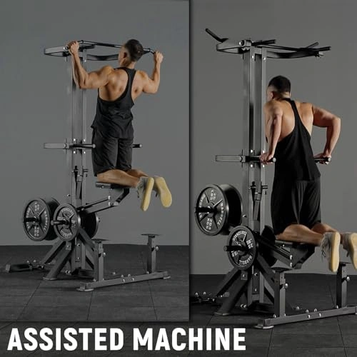 Click to view Assisted Pull Up Machine GMWD 600 lbs Leverage-Assisted Chin and Dip Machine
