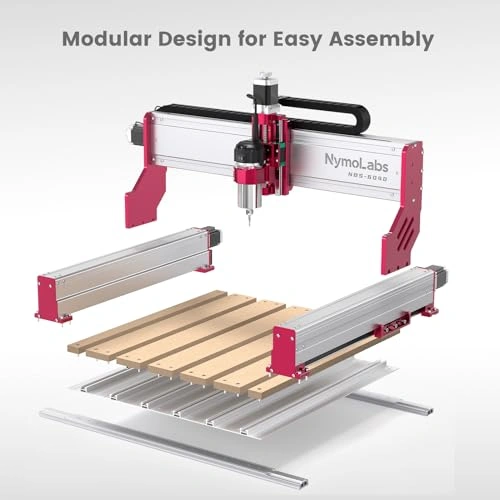 Click to view NymoLabs NBS-6040 CNC Router Machine with 710W Spindle and Linear Rails
