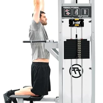 Click to view French Fitness Shasta Assisted Chin Dip Machine with 212 lb Weight Stack
