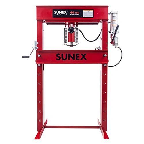 Click to view Sunex 5740AH Fully-Welded Air/Hydraulic Shop Press 40 Tons