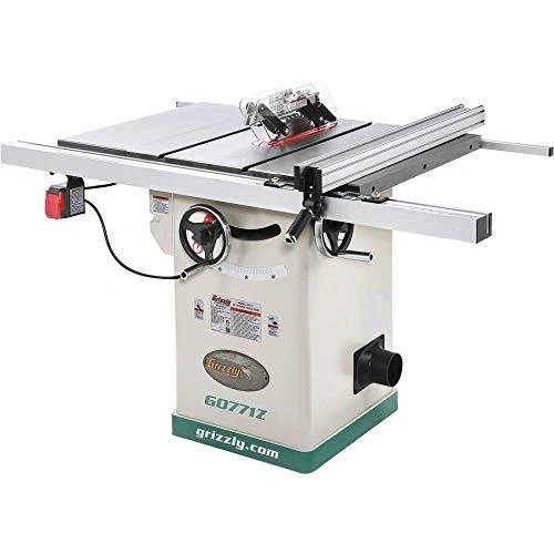 Click to view Grizzly Industrial G0771Z 10-Inch 2 HP Hybrid Table Saw with T-Shaped Fence
