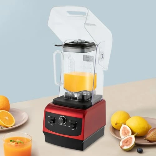 Click to view Smoothie Blender with Soundproof Cover for Shakes, Protein Drinks, and Ice