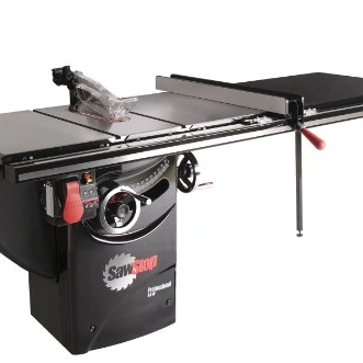 Click to view SawStop Professional Cabinet Saw 3HP with 52-inch T-Glide Rip Fence and Extension Table