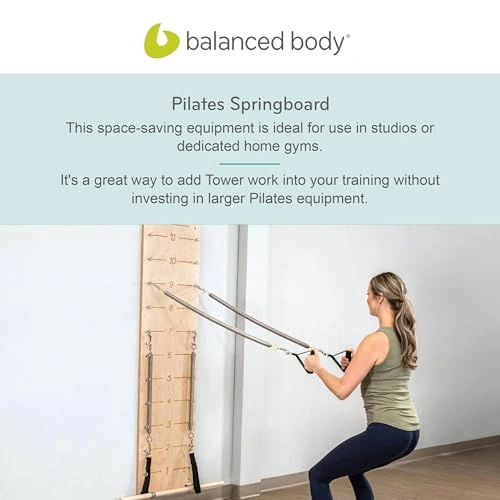 Click to view Balanced Body Pilates Springboard Wall Mounted Pilates Workout Equipment
