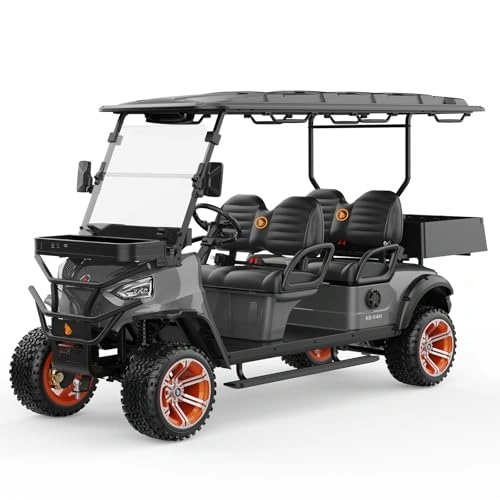 Click to view ATS Power 4-Seater Electric Shuttle Golf Cart 48V 5KW with LED Lights and Quick Charging