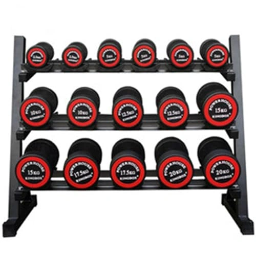 Click to view 275kg Dumbbell Weight Set with 3-Tier Storage Rack for Home Gym Muscle Building