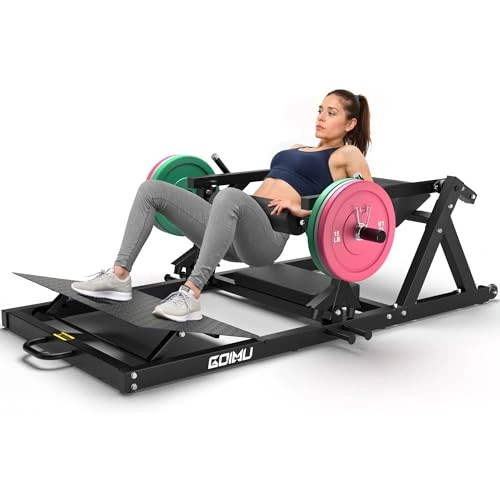 Click to view Goimu HT01 Hip Thrust Machine with 800LBS Plate-Loaded Glute Drive and Band Peg