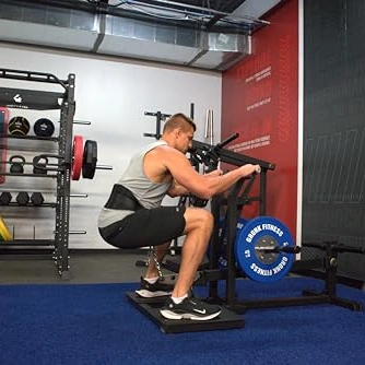 Click to view Gronk Fitness Plate Loaded Belt Squat Machine made of 11 Gauge Steel