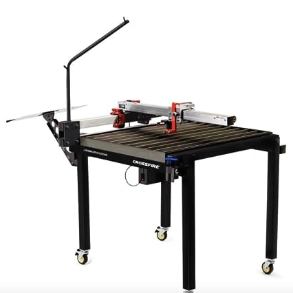 Click to view Langmuir Systems CrossFire CNC Plasma Table Bundle with Razor Weld 45 Cutter