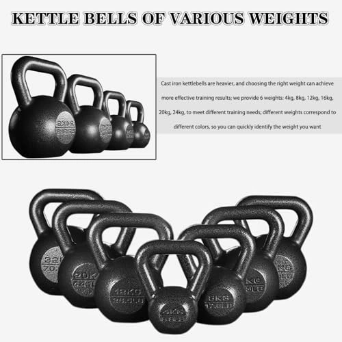 Click to view Kettlebell Weights Gym Solid Cast Iron Kettlebells for Strength Training