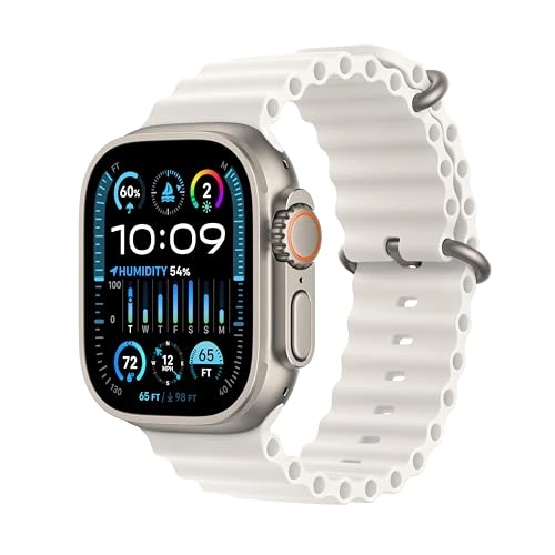Click to view Apple Watch Ultra 2 GPS + Cellular 49mm Titanium Case with White Ocean Band