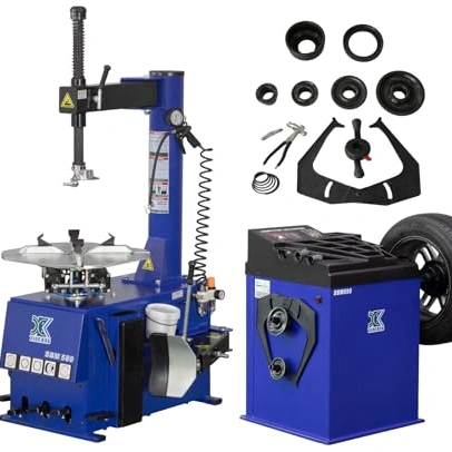 Click to view XK-New 2.0 Horsepower Tire Changer Wheel Changer Machine Combo Balancer Rim Clamp
