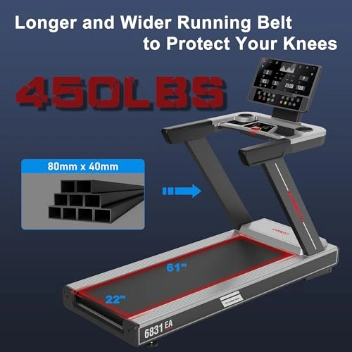 Click to view GYMOST Treadmills for Home 5.0HP Foldable Treadmill with 15% Auto Incline