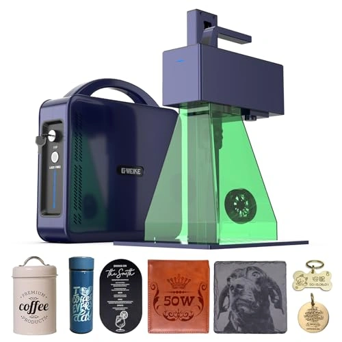 Click to view GWEIKE G2 Max 50W Fiber Laser Engraver with 3D and Deep Engraving