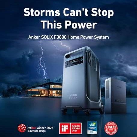 Click to view Anker SOLIX F3800 Portable Power Station 3840Wh with LiFePO4 Batteries