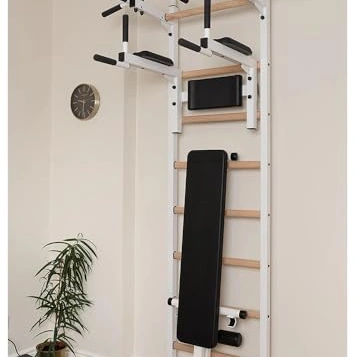 Click to view BenchK 523W Wallbars, Stall Bars, Swedish Ladder with Pull Up and Dip Bars