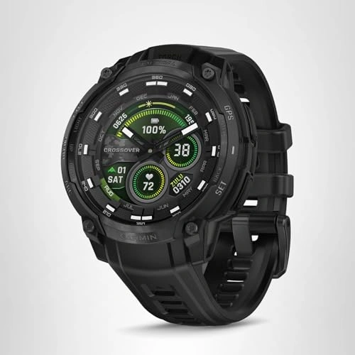 Click to view Garmin Instinct Crossover AMOLED Tactical Edition Rugged GPS Smartwatch