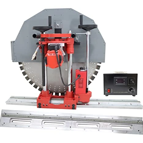 Click to view TECHTONGDA Electric Concrete Wall Cutter with Guide Rails and Wet/Dry Cutting
