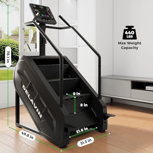 Click to view Delavin Stair Stepper with LED Screen and 15 Speed Levels