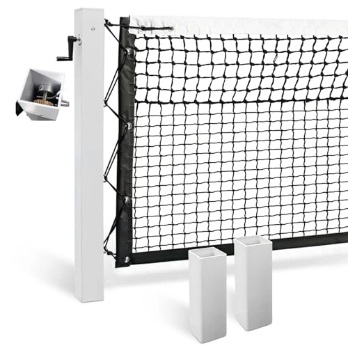 Click to view Katop In Ground Tennis Net Set with Aluminum Alloy Posts and Built-in Winder