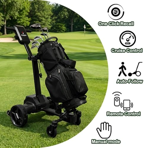 Click to view Icango Caddy G5 Electric Golf Cart with Remote and Accessories