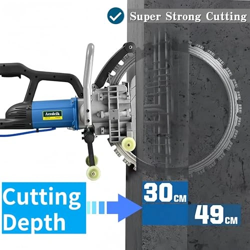 Click to view Concrete Ring Saw Electric Wet Water Supply Dust Suppression Wall Cutter for Slotting