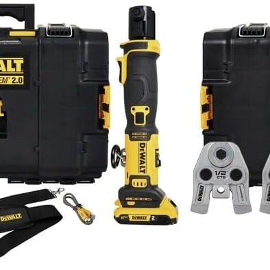 Click to view DeWalt 20V MAX Compact Press Tool Kit with CTS Jaws, 1/2-1-1/4 Inch