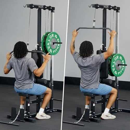 Click to view Valor Fitness LAT Pulldown and Low Row Machine for Home Gym