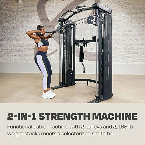 Click to view Centr 3 Home Gym Functional Trainer with Selectorized Smith Bar