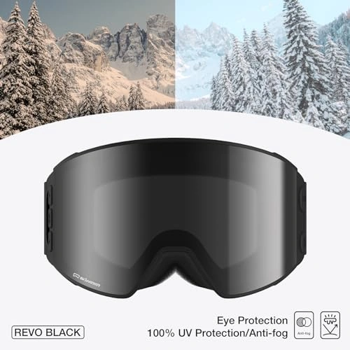 Click to view SKIWARRIOR Multifunctional Smart Wireless Ski Goggles with Walkie-Talkie and Zeiss Lens