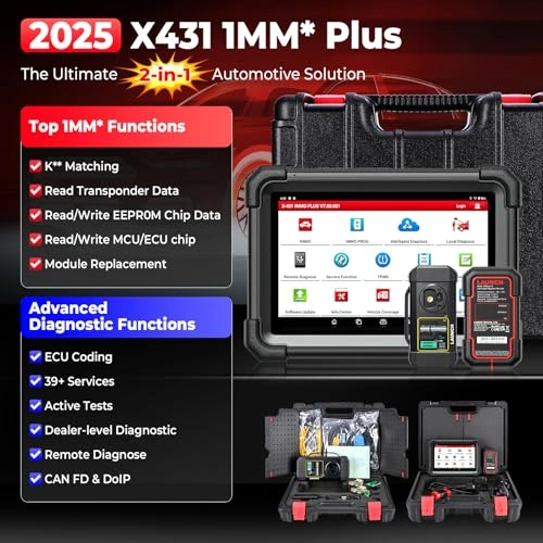 Click to view Launch Scanner X431 Plus Car Diagnostic Tool with X-PROG3 and ECU Coding