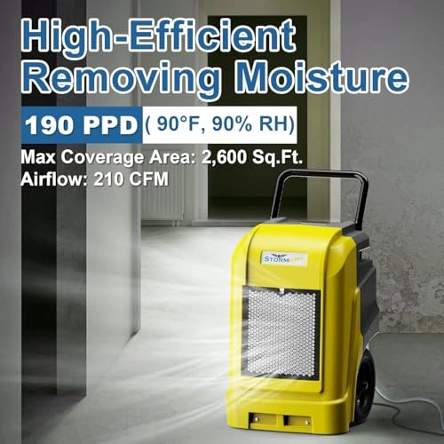 Click to view Aloraire Commercial Dehumidifier with Pump Drain Hose, 190 Pints Large Capacity